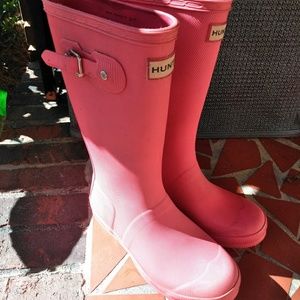 hunter boots hyper pink